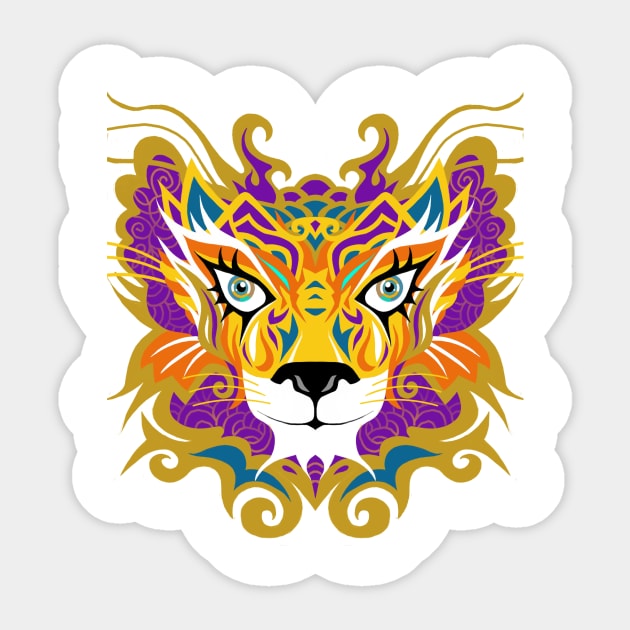 Mask : Tiger Sticker by chuppy